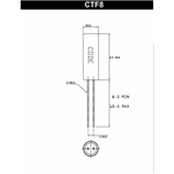 美国Cardinal晶振,CTF8圆柱音叉晶体,CTF8-A1-C4-32.768K-D12.5晶振